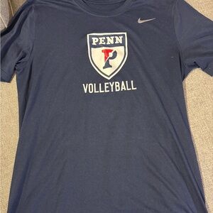 Nike Dri-FIT Athletic Tee - Penn Navy & White